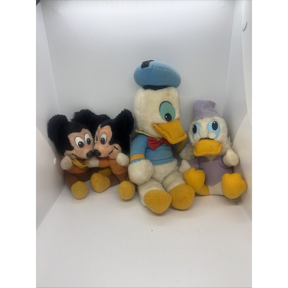 Vintage Disney Mickey Mouse - Donald Plush Lot